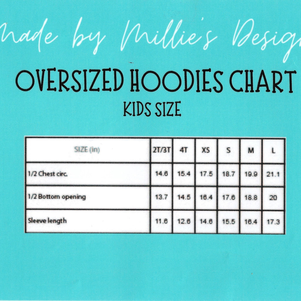 Oversized Kids Upcycled Fish Hoodie