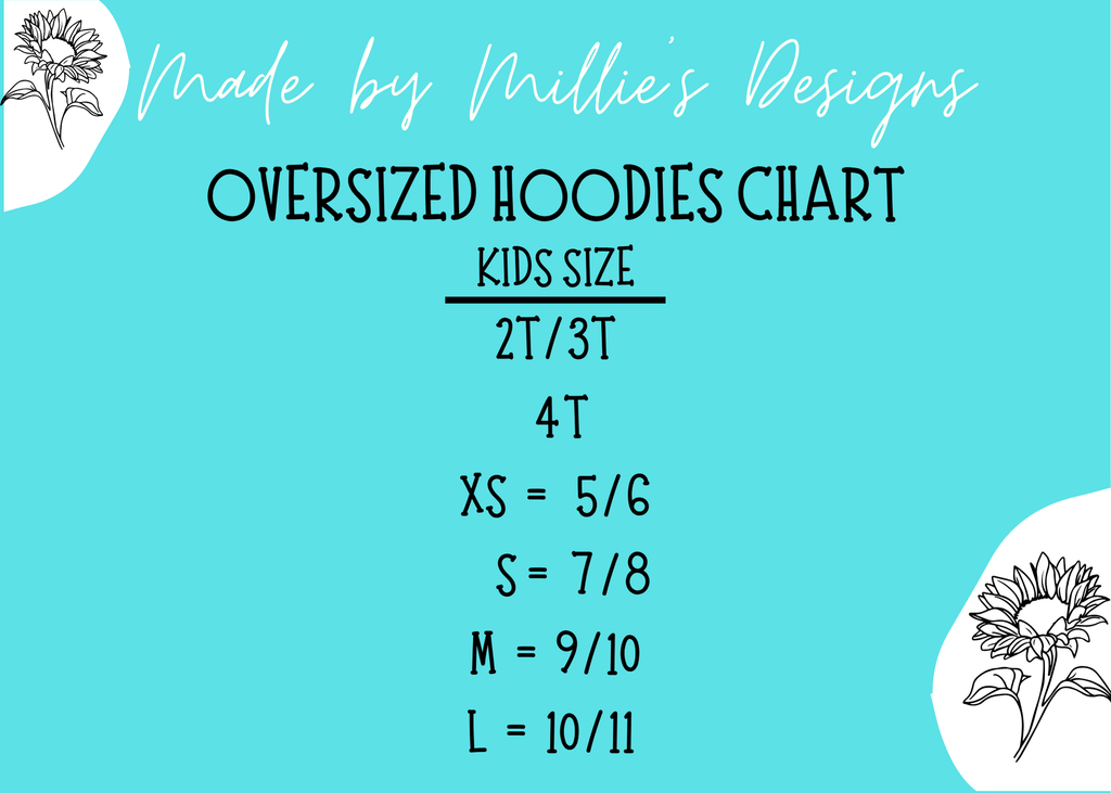 Oversized Kids Upcycled Fish Hoodie
