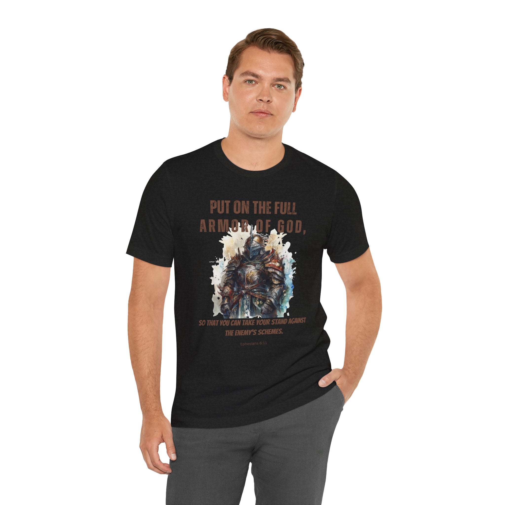Armor of God Christian T-Shirt | Ephesians 6:11 Scripture Tee | Original Faith-Based Design | New