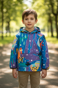 Oversized Kids Upcycled Fish Hoodie