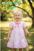 Maeve Spring Dresses - Pink Plaid/Flowers - Size 4