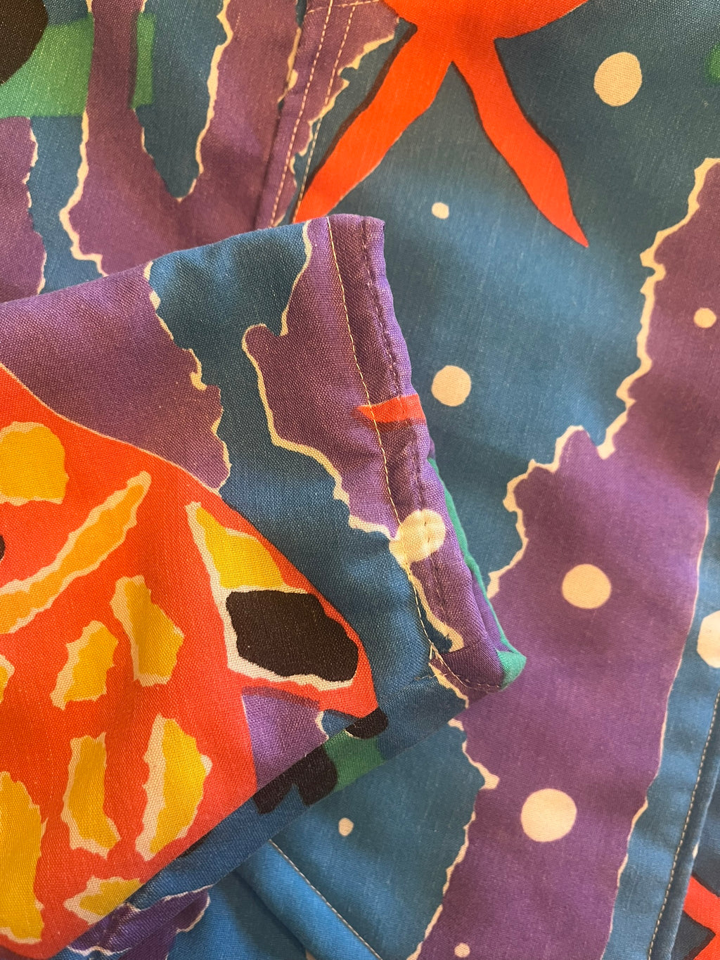 Oversized Kids Upcycled Fish Hoodie